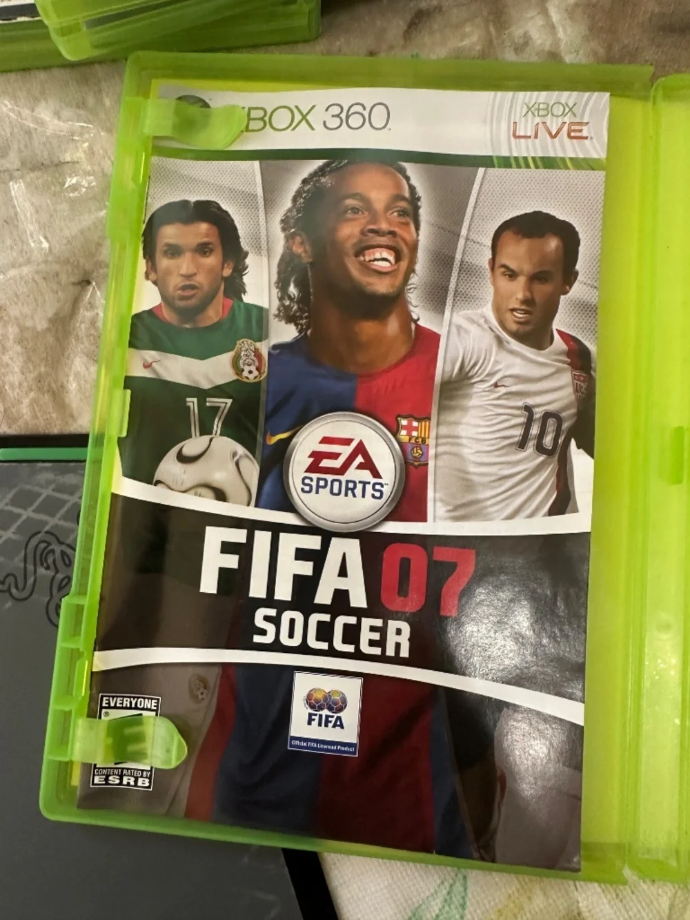 Lot of 3 Xbox 360 Cases & Manuals Halo Wars Perfect Dark Zero FIFA 07 Soccer